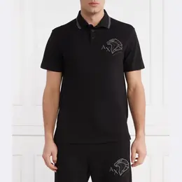 Armani Exchange: Чёрная рубашка 