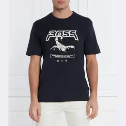BOSS: Синяя футболка 