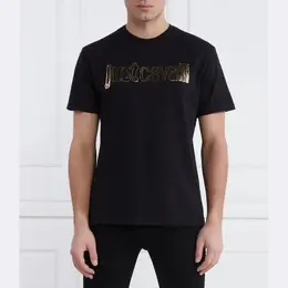 Just Cavalli: Чёрная футболка 