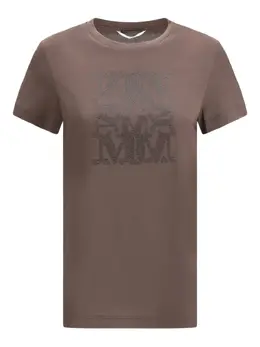 Max Mara: Футболка со стразами 
