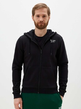 Reebok: Чёрная толстовка 