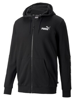 PUMA: Чёрная толстовка  Ess