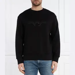 Emporio Armani: Чёрная толстовка 
