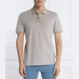 BOSS: Бежевая рубашка 