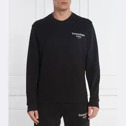 Tommy Hilfiger: Чёрная толстовка 