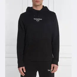 Tommy Hilfiger: Чёрная толстовка 