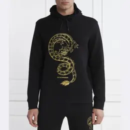 Emporio Armani: Чёрная толстовка 