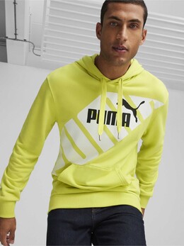 PUMA: Жёлтая толстовка 