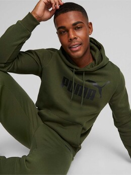 PUMA: Зелёная толстовка  Ess
