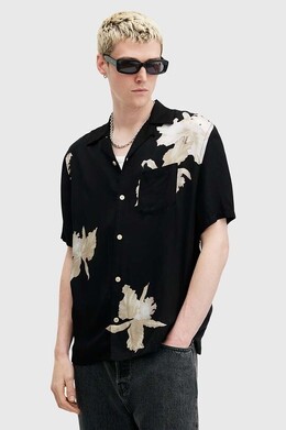 Allsaints: Чёрная рубашка 