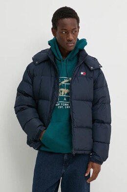 Tommy Jeans: Тёмный пуховик 
