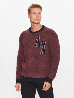 Armani Exchange: Красный свитер 