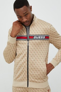 GUESS: Бежевая толстовка 
