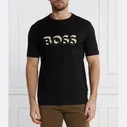 BOSS: Чёрная футболка 