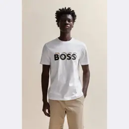 BOSS: Белая футболка 