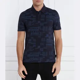 Armani Exchange: Синяя рубашка 