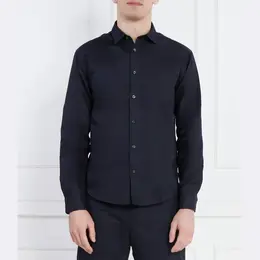 Armani Exchange: Синяя рубашка 