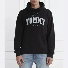 Tommy Hilfiger: Чёрная толстовка 