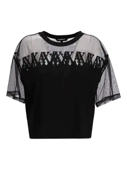 Armani Exchange: Прозрачная футболка 