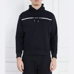 Armani Exchange: Синяя толстовка 