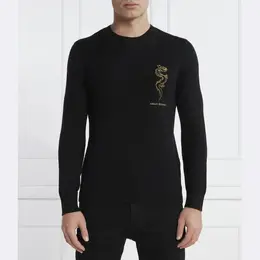 Armani Exchange: Чёрный свитер 