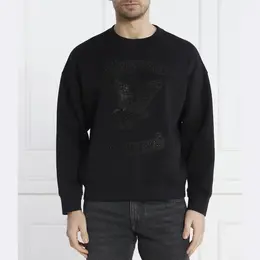 Emporio Armani: Чёрная толстовка 