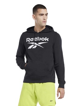 Reebok: Чёрная толстовка  Vector