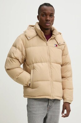 Tommy Jeans: Бежевый пуховик 