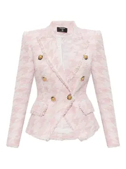 Balmain: Твидовый жакет 