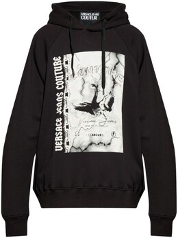 Versace Jeans Couture: Чёрная толстовка 