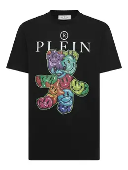 Philipp Plein: Чёрная футболка  Teddy