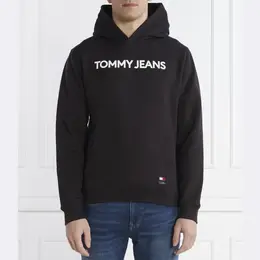Tommy Hilfiger: Чёрная толстовка 