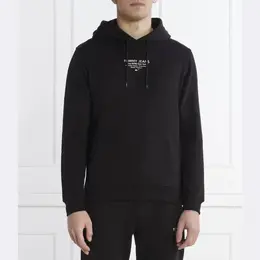 Tommy Hilfiger: Чёрная толстовка 