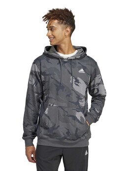 Adidas: Чёрная толстовка  Essentials