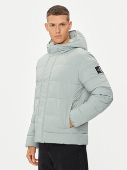 Calvin Klein: Зелёный пуховик 