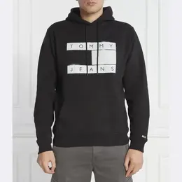 Tommy Hilfiger: Чёрная толстовка 