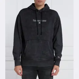 Tommy Hilfiger: Чёрная толстовка 
