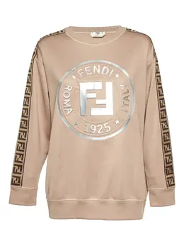 Fendi Pre-Owned: Бежевый свитшот 