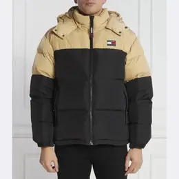 Tommy Hilfiger: Бежевый пуховик 