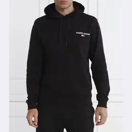 Tommy Hilfiger: Чёрная толстовка 