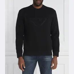Emporio Armani: Чёрная толстовка 