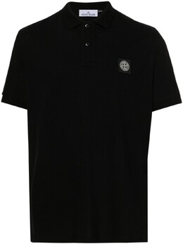 Stone Island: Чёрная рубашка  Compass
