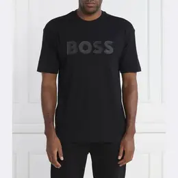 BOSS: Чёрная футболка 