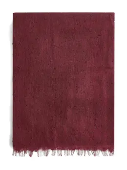 Brunello Cucinelli: Бордовый шарф 