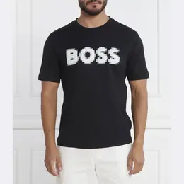 BOSS: Чёрная футболка 
