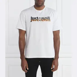 Just Cavalli: Белая футболка 