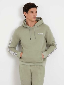 GUESS: Зелёная толстовка 
