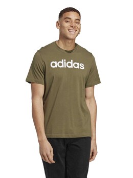 Adidas: Зелёная футболка  Essentials