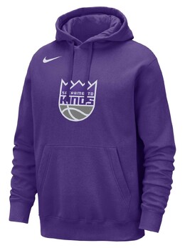 Nike: Фиолетовая толстовка  Club
