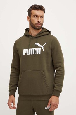 PUMA: Зелёная толстовка 